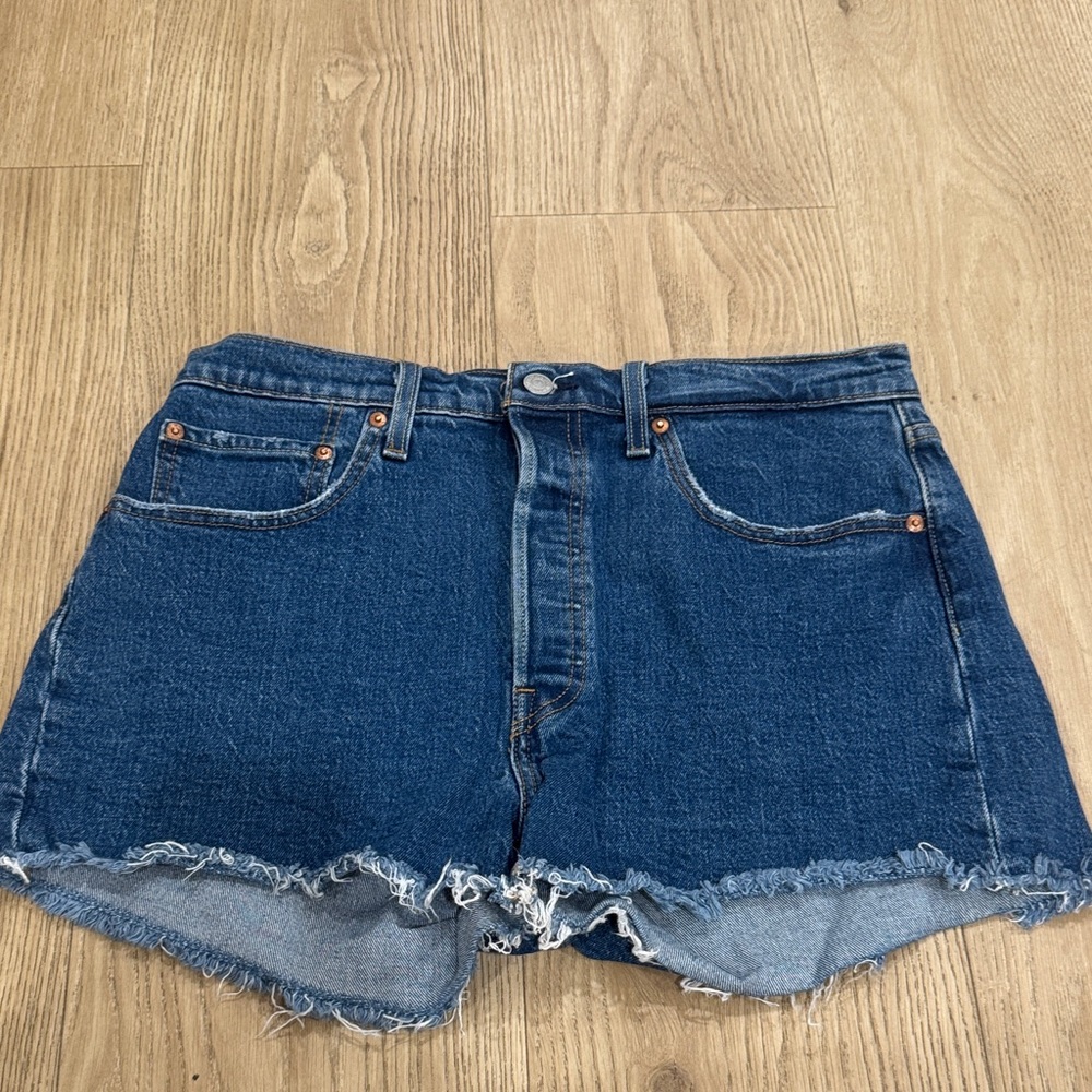 Levi's Dark Blue Jean Shorts
